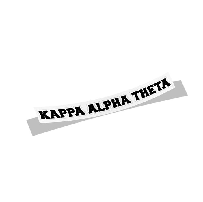 Kappa Alpha Theta Long Window Sticker Kappa Alpha Theta Long Window Sticker