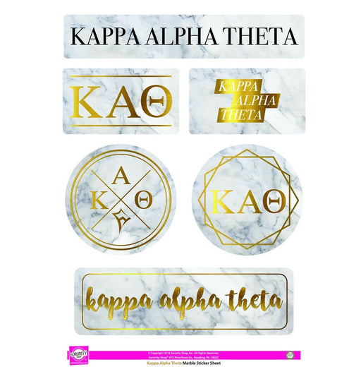 Kappa Alpha Theta Kappa Alpha Theta Marble Sticker Sheet