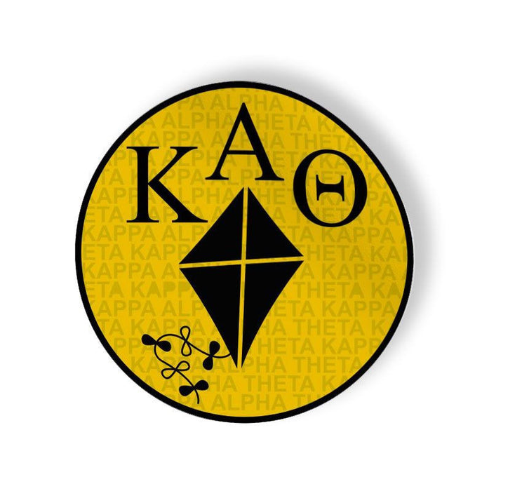 Kappa Alpha Theta Mascot Round Decals Kappa Alpha Theta Mascot Round Decals