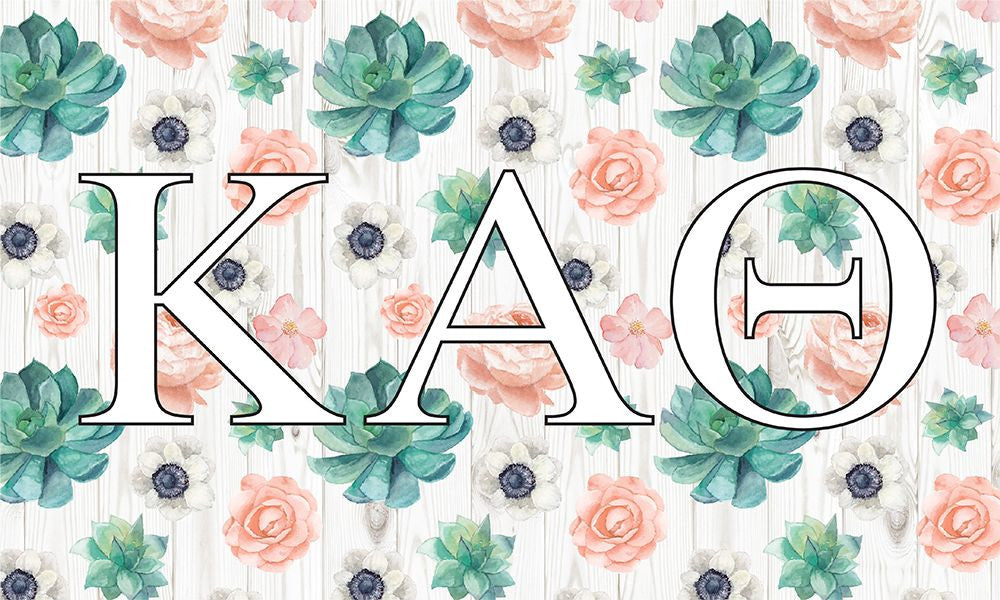 Kappa Alpha Theta New Succulent Flag Kappa Alpha Theta New Succulent Flag