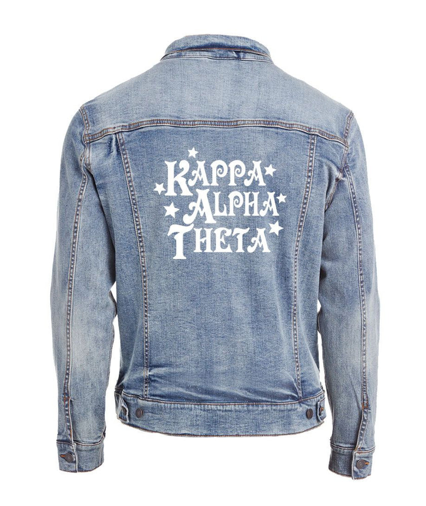 Kappa Alpha Theta Star Struck Denim Jacket Kappa Alpha Theta Star Struck Denim Jacket