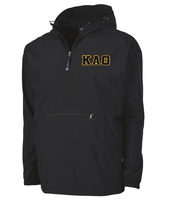 Kappa Alpha Theta Tackle Twill Lettered Pack N Go Pullover Kappa Alpha Theta Tackle Twill Lettered Pack N Go Pullover