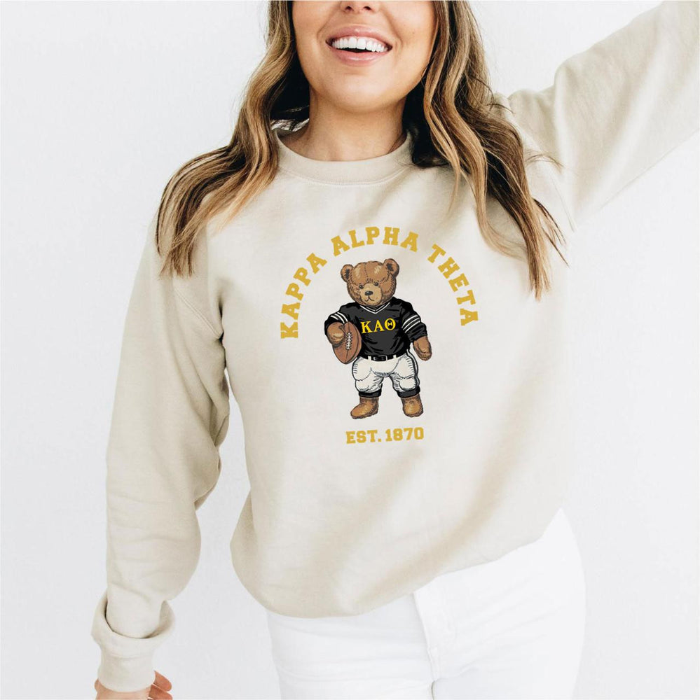 Kappa Alpha Theta Teddy Bear Crewneck Sweatshirt Kappa Alpha Theta Teddy Bear Crewneck Sweatshirt