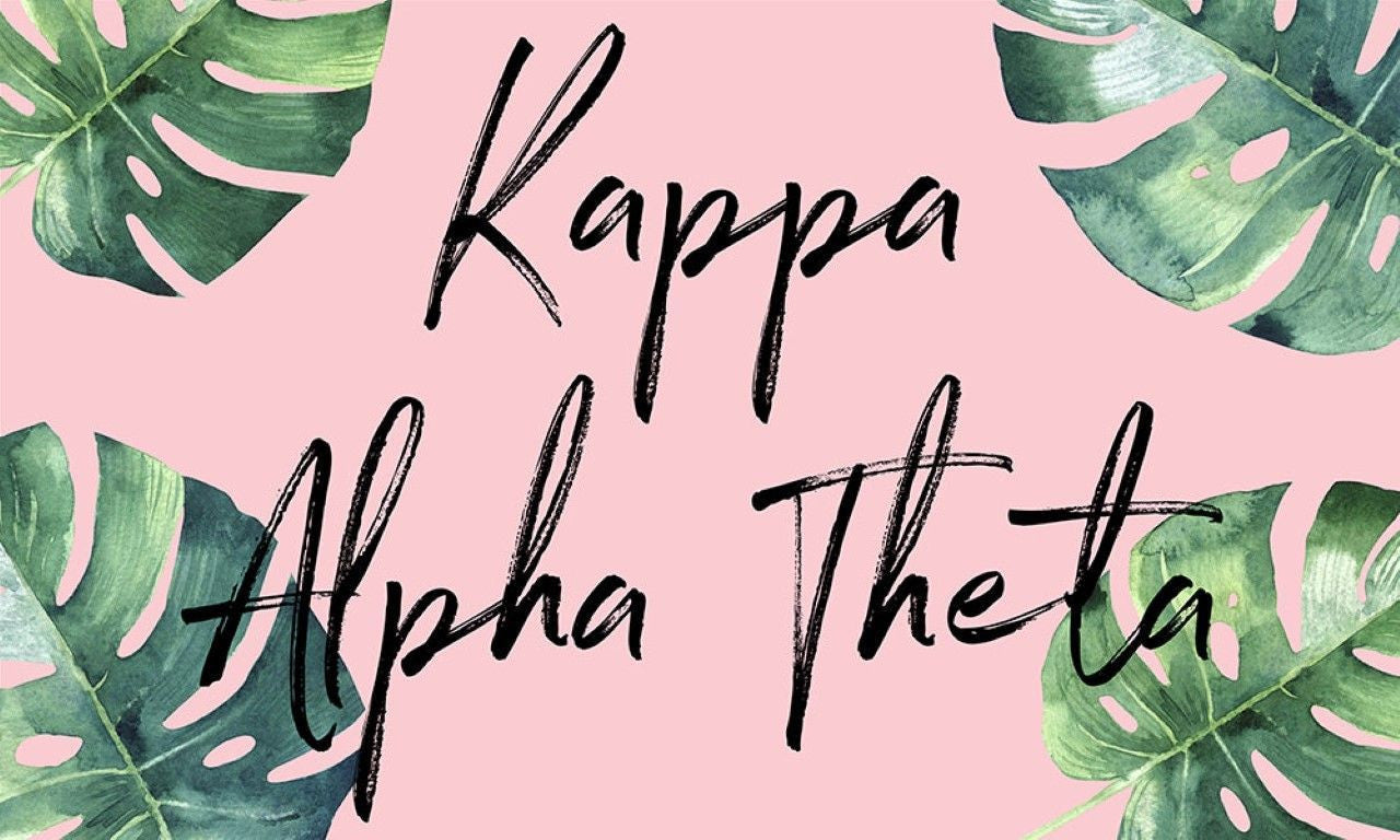 Kappa Alpha Theta Tropical Flag Kappa Alpha Theta Tropical Flag