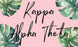Kappa Alpha Theta Tropical Flag Kappa Alpha Theta Tropical Flag