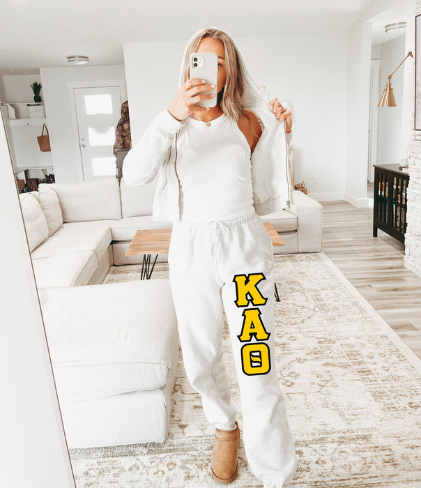 Kappa Alpha Theta Lettered Sweatpants Kappa Alpha Theta Lettered Sweatpants