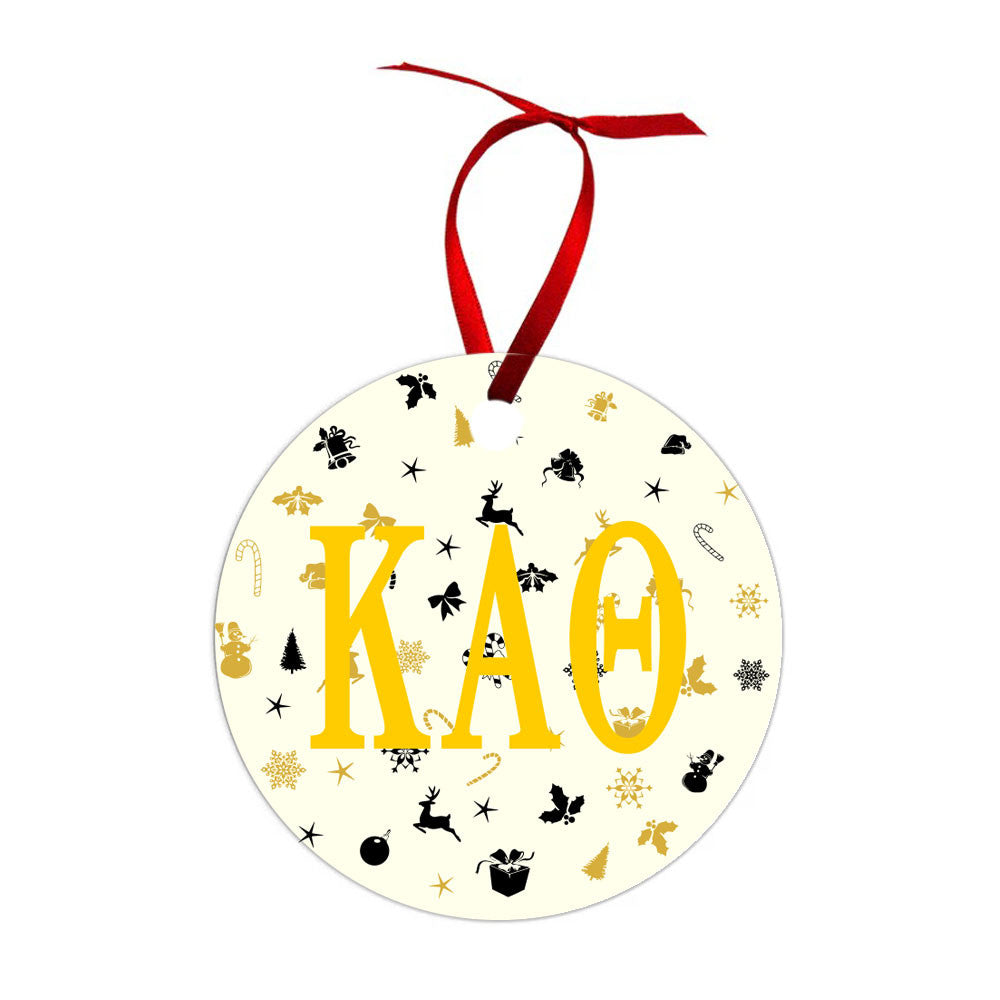 Kappa Alpha Theta Holiday Cheer Christmas Ornaments Kappa Alpha Theta Holiday Cheer Christmas Ornaments
