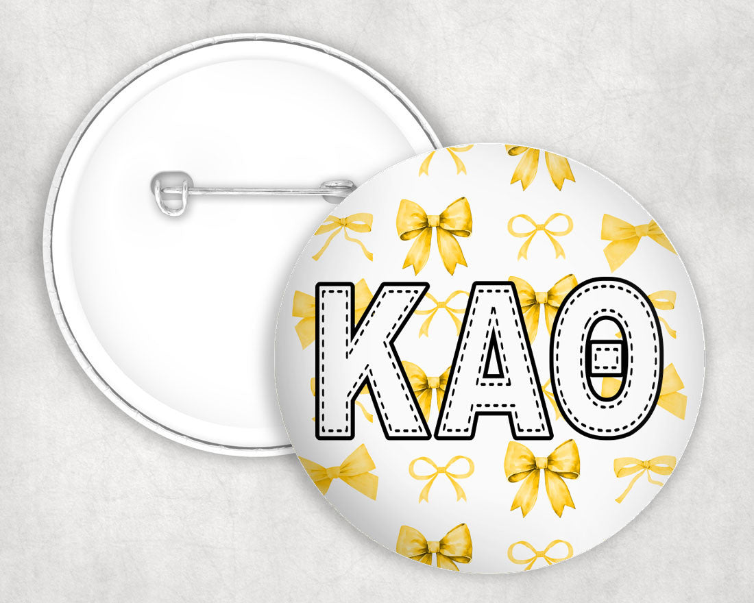 Kappa Alpha Theta Multi Bows Pin Buttons Kappa Alpha Theta Multi Bows Pin Buttons