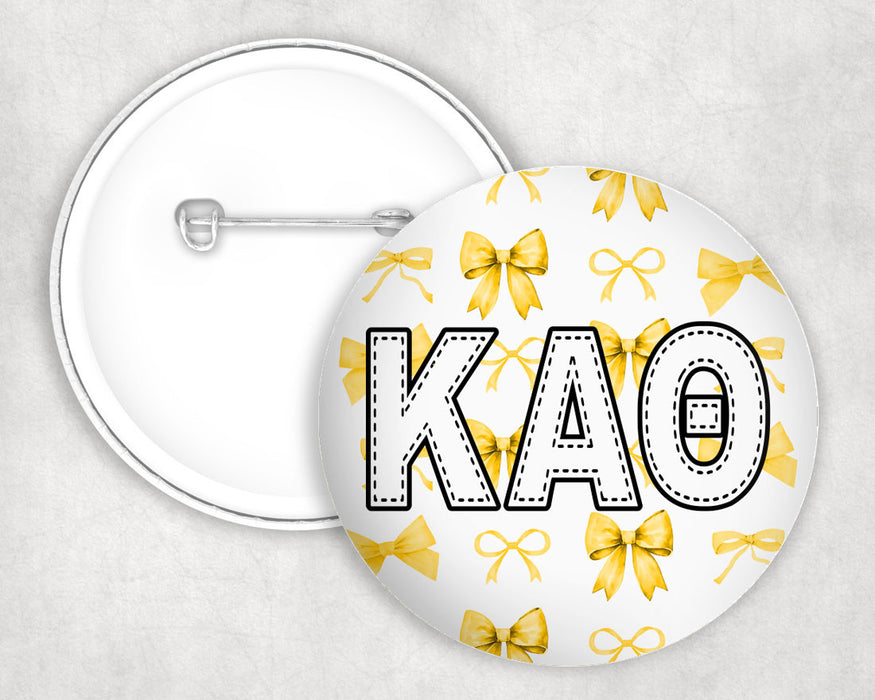 Kappa Alpha Theta Multi Bows Pin Buttons Kappa Alpha Theta Multi Bows Pin Buttons