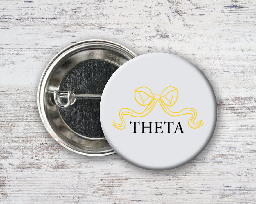 Kappa Alpha Theta Nickname Bow Pin Buttons Kappa Alpha Theta Nickname Bow Pin Buttons