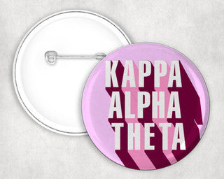 Kappa Alpha Theta Sorority Buttons 4 Pack Kappa Alpha Theta Sorority Buttons 4-Pack
