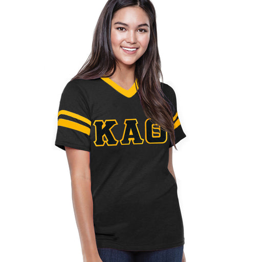 Kappa Alpha Theta DISCOUNT-Kappa Alpha Theta Jersey With Greek Applique Letters
