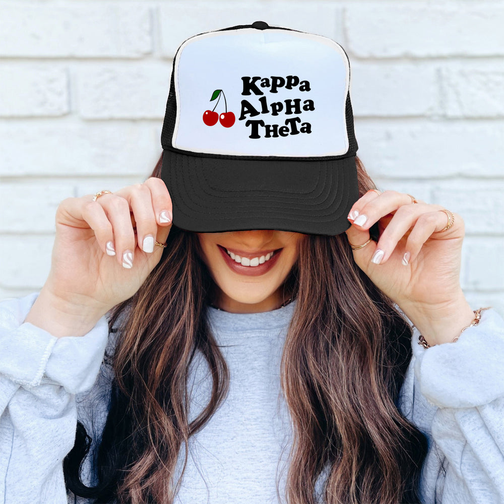 Kappa Alpha Theta Cherry Trucker Caps Kappa Alpha Theta Cherry Trucker Caps