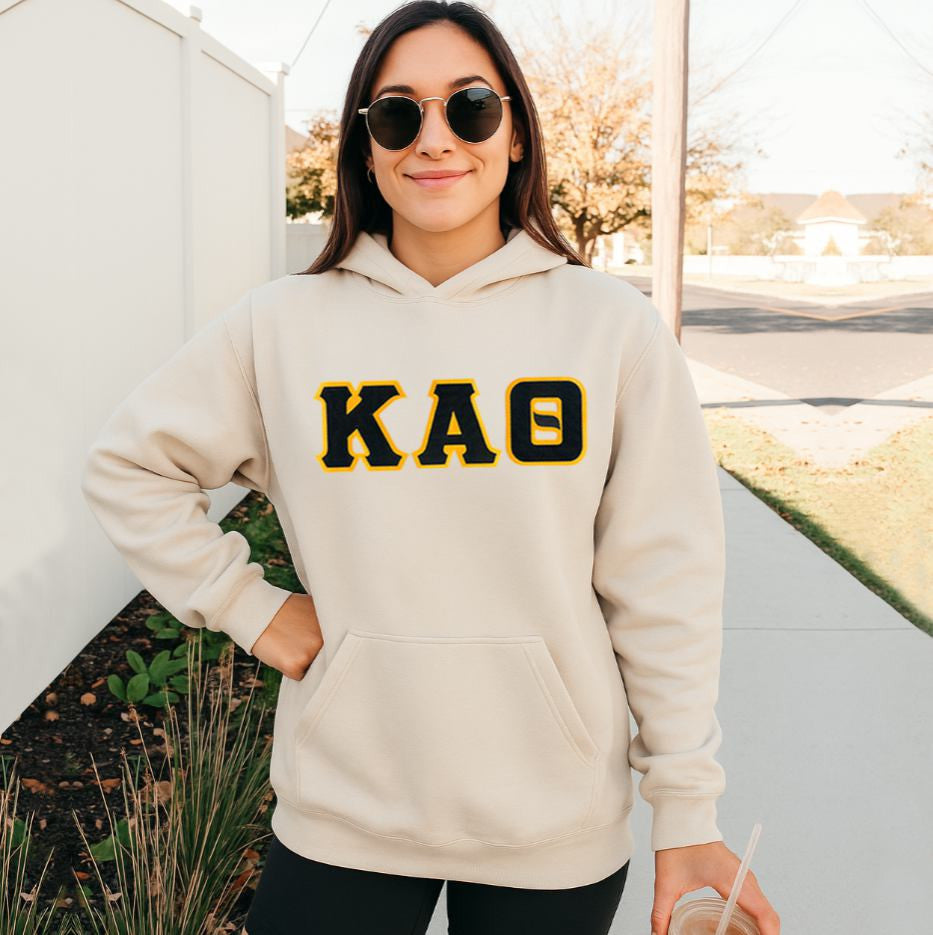 Kappa Alpha Theta 2 Day Ship Twill Hooded Sweatshirt Kappa Alpha Theta - 2 Day Ship Twill Hooded Sweatshirt