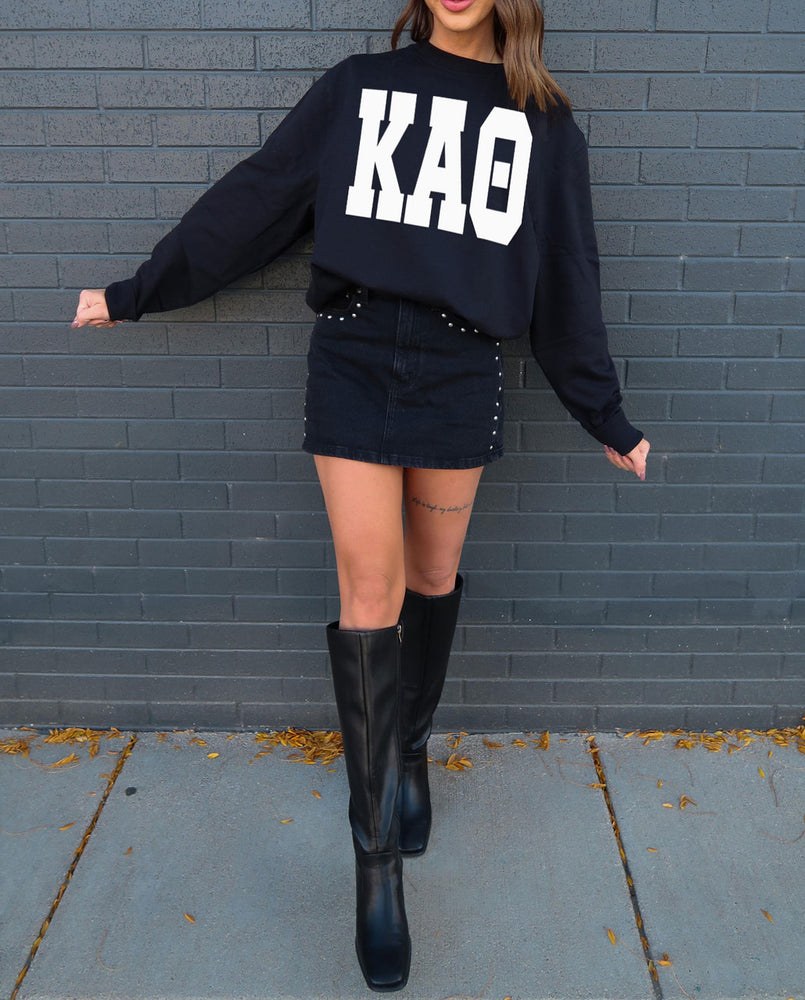 Kappa Alpha Theta Giant Greek Letter Crewneck Kappa Alpha Theta Giant Greek Letter Crewneck