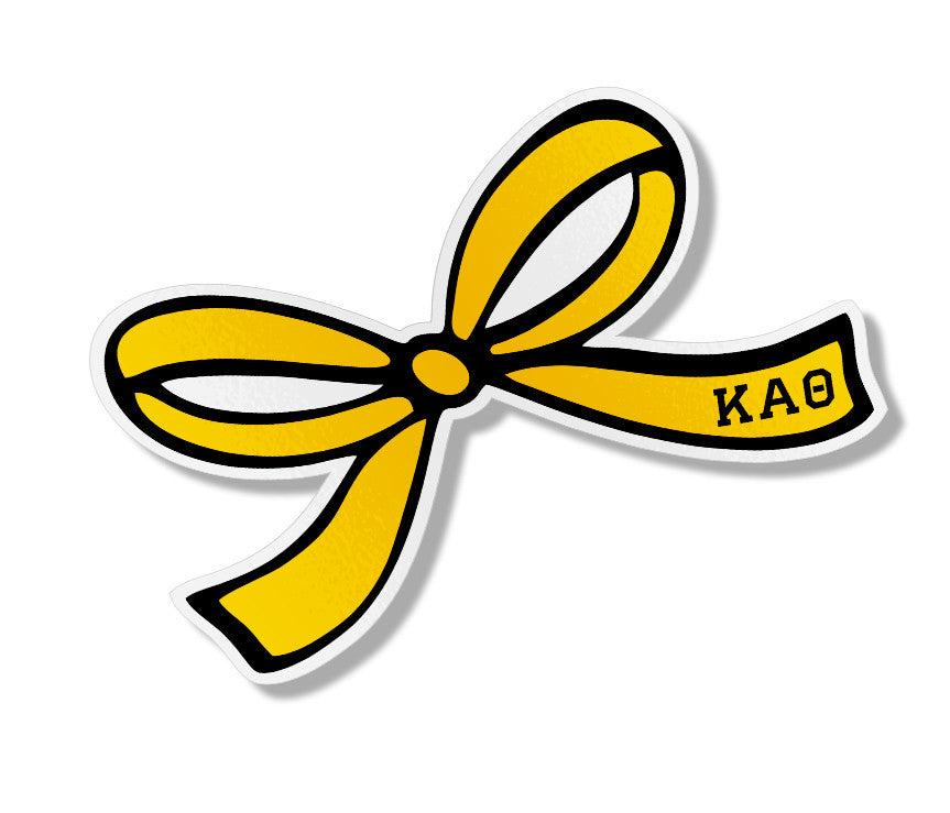 Kappa Alpha Theta Pretty Bow Decal Kappa Alpha Theta Pretty Bow Decal