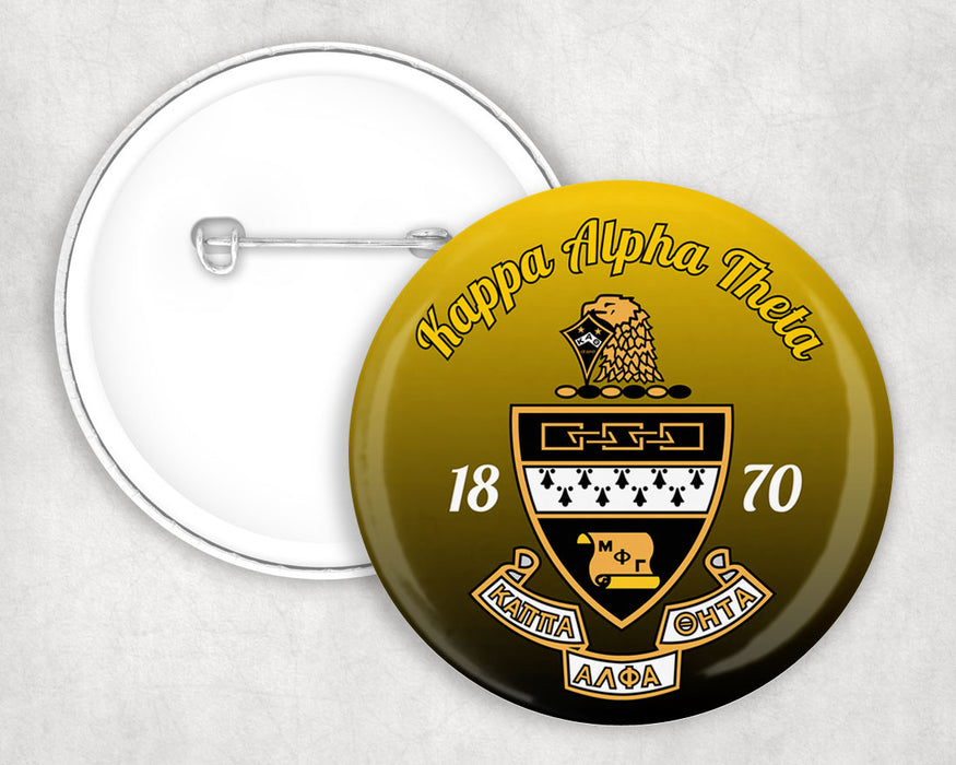 Kappa Alpha Theta Classic Crest Pin Buttons Kappa Alpha Theta Classic Crest Pin Buttons