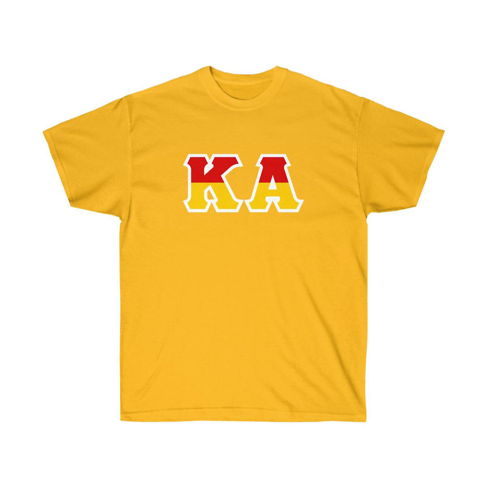 Printify Kappa Alpha Two Toned Greek Lettered T Shirts Kappa Alpha Two Toned Greek Lettered T-shirts