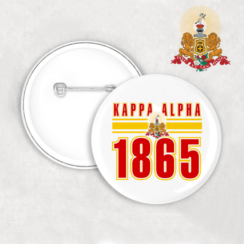 Kappa Alpha Est Year Button Kappa Alpha Est Year Button