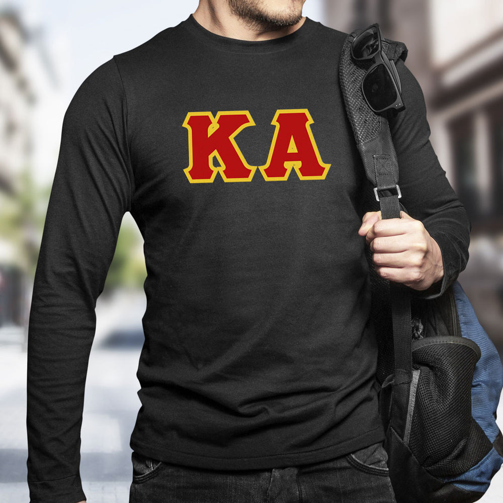 Kappa Alpha Lettered Long Sleeve Shirt Kappa Alpha Lettered Long Sleeve Shirt