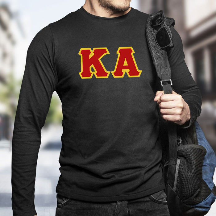 Kappa Alpha Lettered Long Sleeve Shirt Kappa Alpha Lettered Long Sleeve Shirt