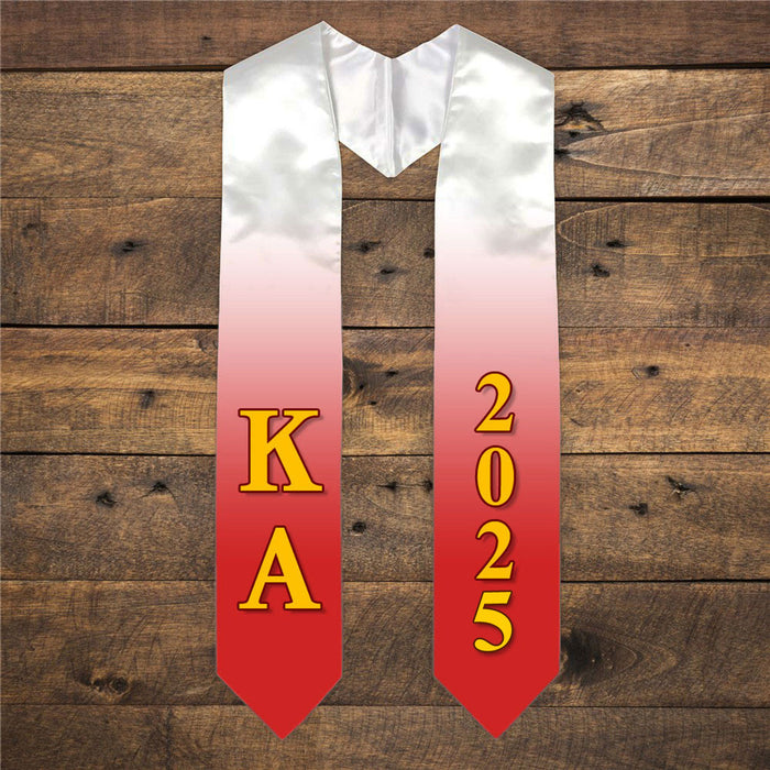 Kappa Alpha Extra Fancy Greek Graduation Stole W Year Kappa Alpha Extra Fancy Greek Graduation Stole W Year