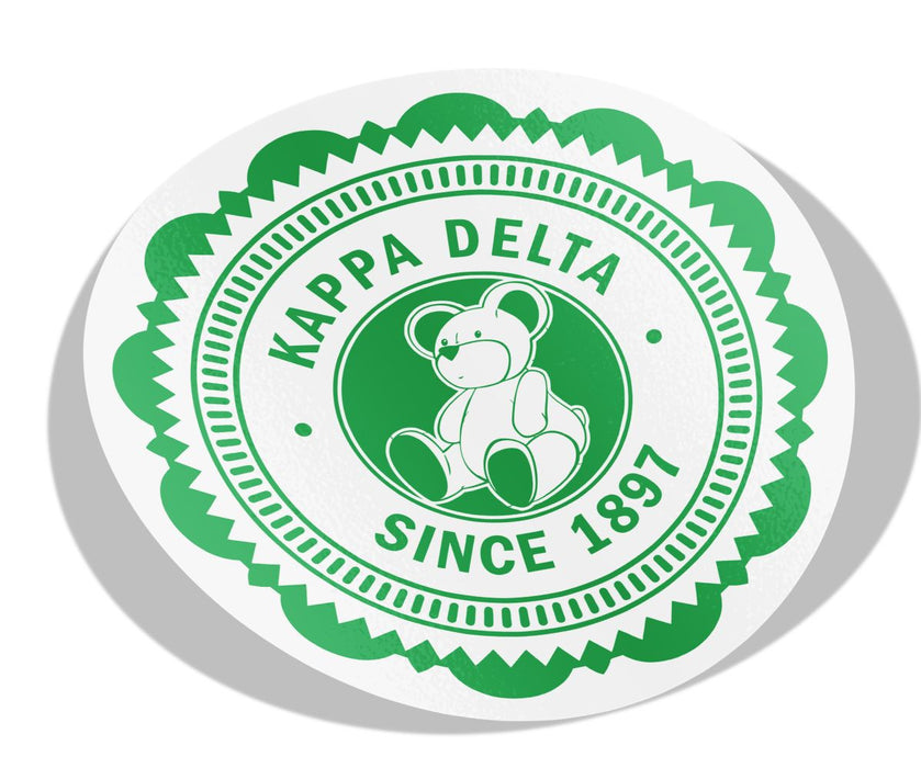 Kappa Delta 5" Sorority Seal Bumper Sticker Kappa Delta 5