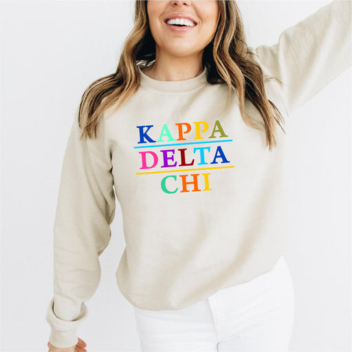 Kappa Delta Chi Kappa Delta Chi Colors Upon Colors Crewneck Sweatshirt