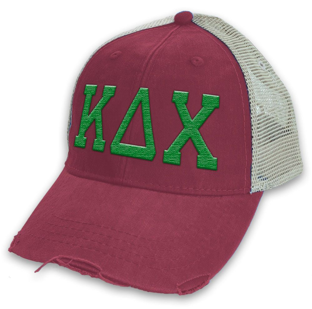Kappa Delta Chi Distressed Trucker Hat Kappa Delta Chi Distressed Trucker Hat