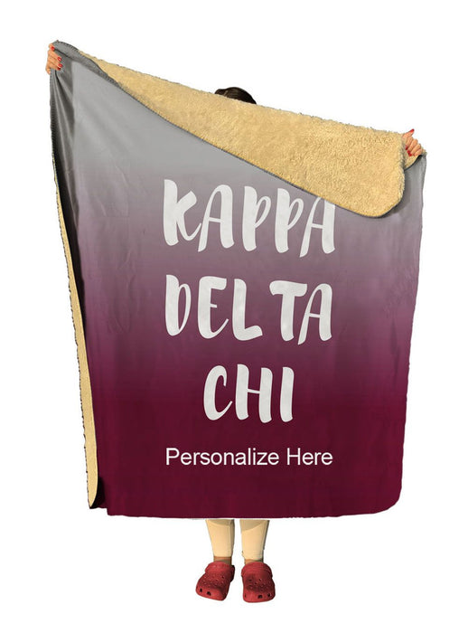 Kappa Delta Chi Gradient Sherpa Lap Blanket Kappa Delta Chi Gradient Sherpa Lap Blanket