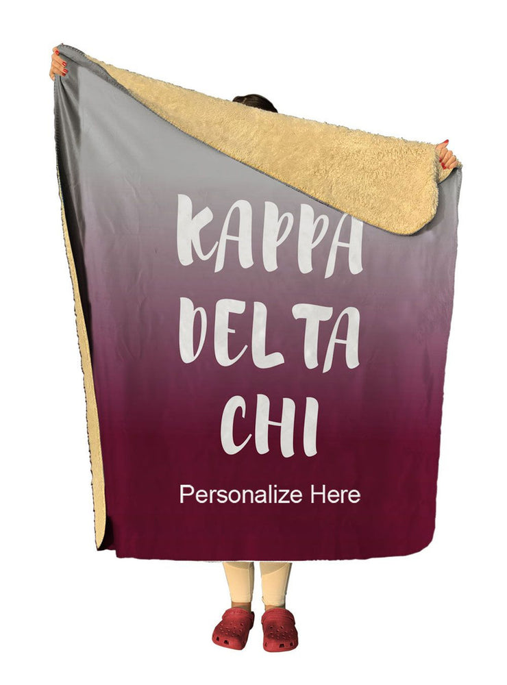 Kappa Delta Chi Gradient Sherpa Lap Blanket Kappa Delta Chi Gradient Sherpa Lap Blanket