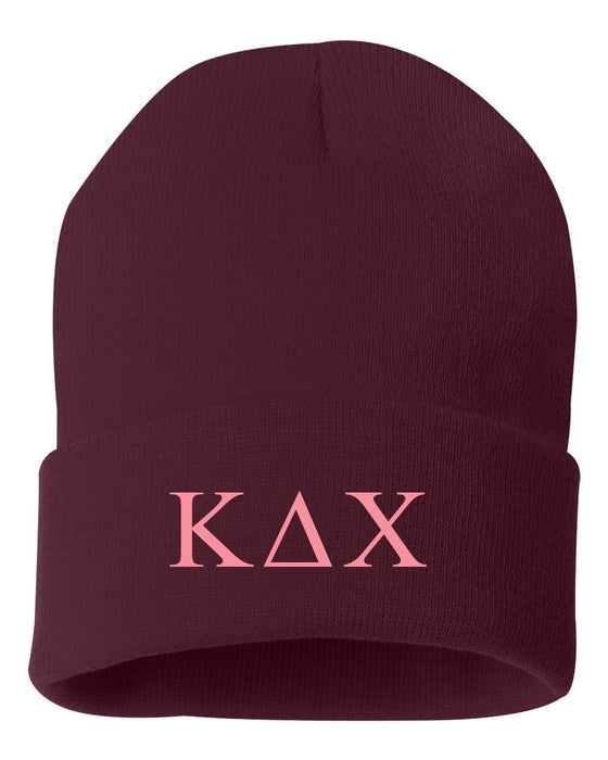 Kappa Delta Chi Greek Letter Knit Cap Kappa Delta Chi Greek Letter Knit Cap