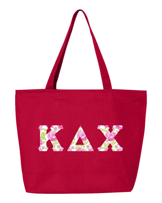Kappa Delta Chi Greek Letter Zipper Tote Kappa Delta Chi Greek Letter Zipper Tote