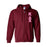 Kappa Delta Chi Heavy Full Zip Hoodie 3" Letters Kappa Delta Chi Heavy Full Zip Hoodie - 3