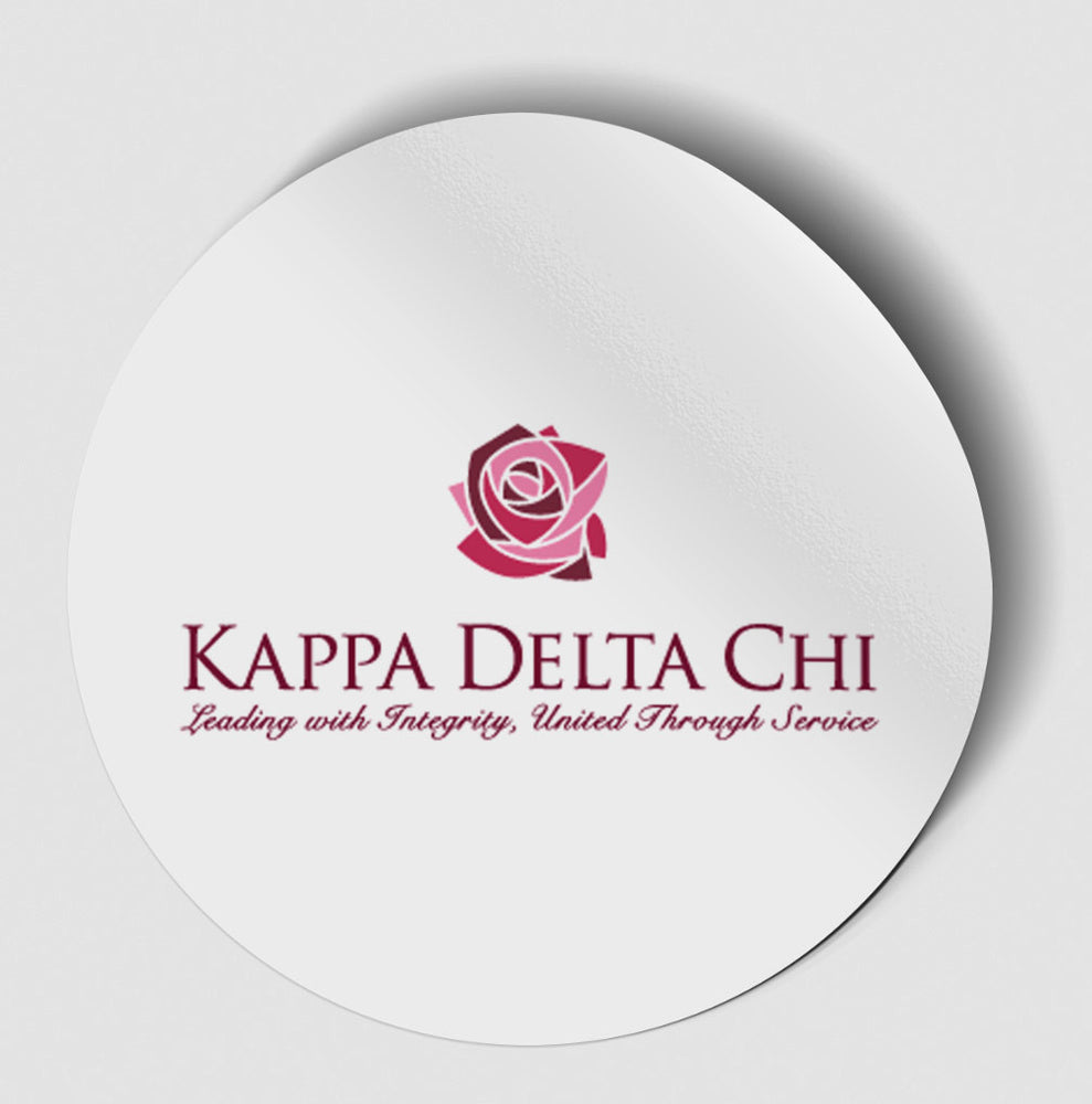 Kappa Delta Chi Logo Round Decal Kappa Delta Chi Logo Round Decal