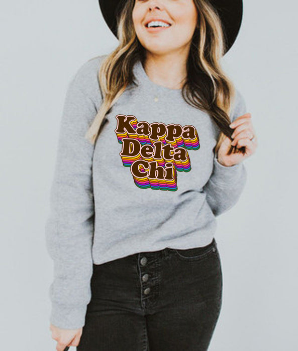 Kappa Delta Chi Retro Maya Crewneck Sweatshirts Kappa Delta Chi Retro Maya Crewneck Sweatshirts