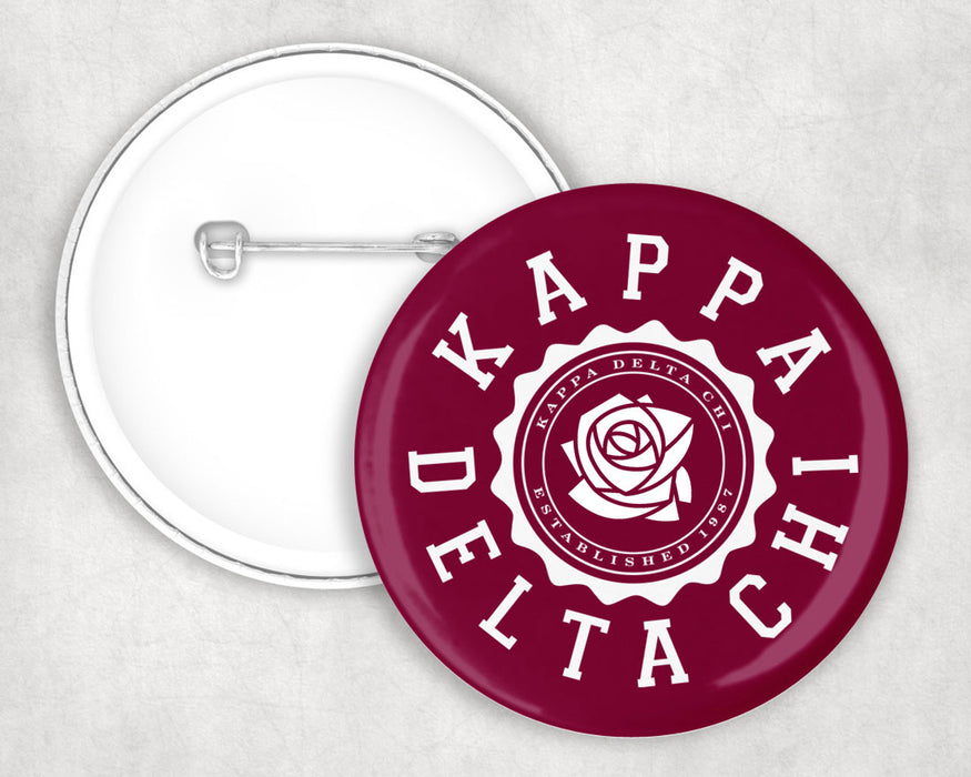 Kappa Delta Chi Seal Crest Pin Buttons Kappa Delta Chi Seal Crest Pin Buttons