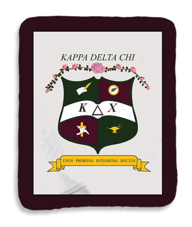 Kappa Delta Chi Sherpa Lap Blanket Kappa Delta Chi Sherpa Lap Blanket