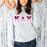 Printify Kappa Delta Chi Two Tone Lettered Hooded Sweatshirts Kappa Delta Chi Two Tone Lettered Hooded Sweatshirts