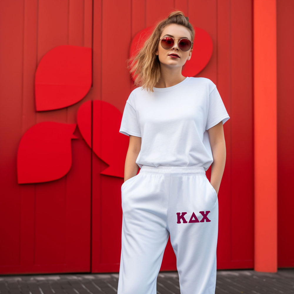 Kappa Delta Chi Lettered Thigh Sweatpants Kappa Delta Chi Lettered Thigh Sweatpants