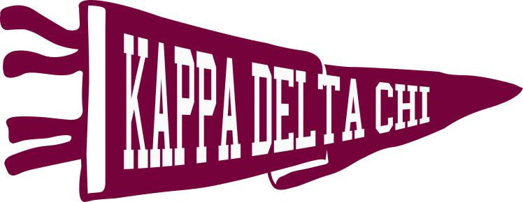 Kappa Delta Chi Pennant Decal Kappa Delta Chi Pennant Decal
