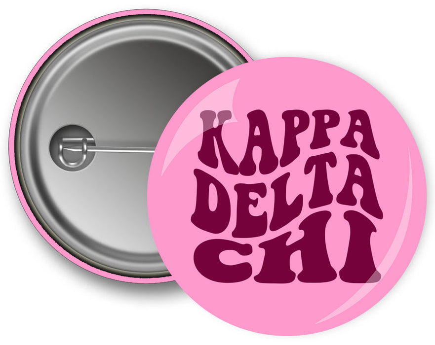 Kappa Delta Chi Bulky Text Button Kappa Delta Chi Bulky Text Button