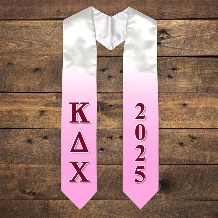 Kappa Delta Chi Extra Fancy Greek Graduation Stole W Year Kappa Delta Chi Extra Fancy Greek Graduation Stole W Year