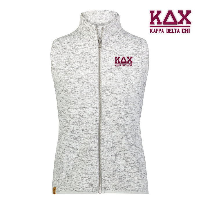 Kappa Delta Chi Alpine Sweater Fleece Vest Kappa Delta Chi Alpine Sweater Fleece Vest