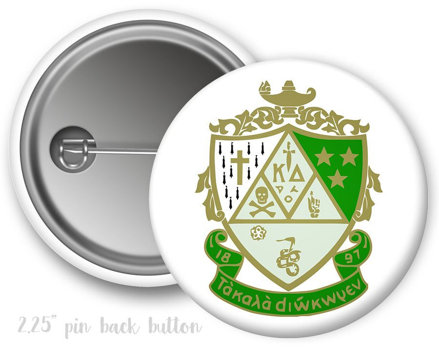 Kappa Delta Color Crest Shield Button Kappa Delta Color Crest - Shield Button