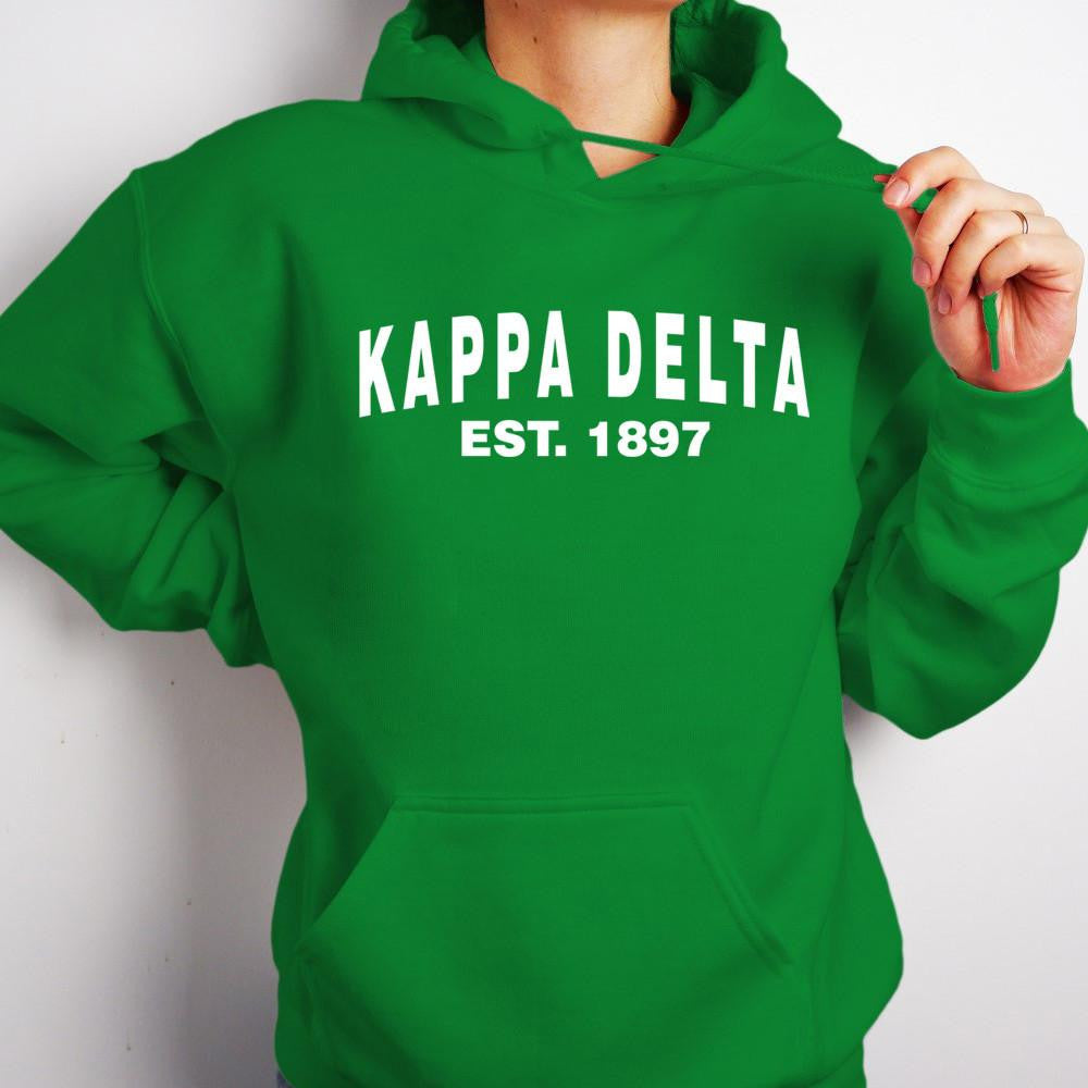 Kappa Delta Established Hooded Sweatshirts Kappa Delta Established Hooded Sweatshirts