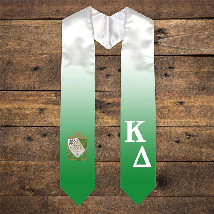 Kappa Delta Extra Fancy Diagonal Greek Graduation Stole W Crest Kappa Delta Extra Fancy Diagonal Greek Graduation Stole W Crest