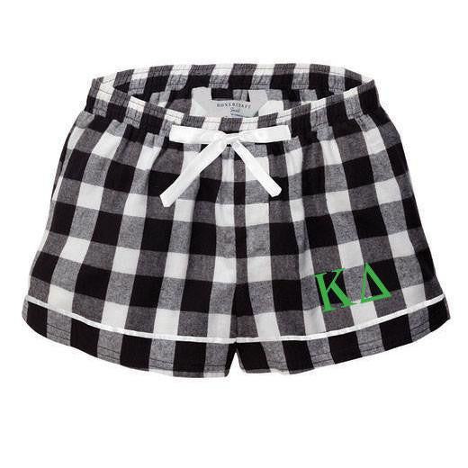 Kappa Delta Flannel Plaid Short Pj's Kappa Delta Flannel Plaid Short- PJ's