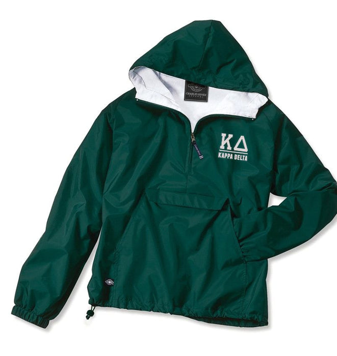 Kappa Delta Greek Letter Anoraks Kappa Delta Greek Letter Windbreaker Pullovers
