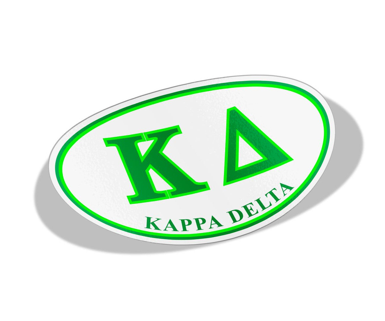 Kappa Delta Greek Letter Oval Decal Kappa Delta Greek Letter Oval Decal